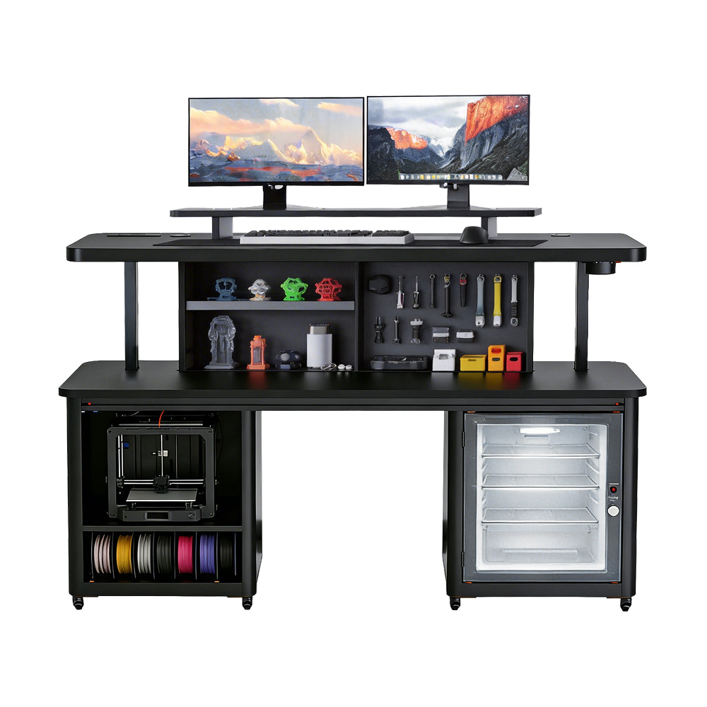 The World’s First All-in-One Electric Sit-Stand Desk for 3D Printing.